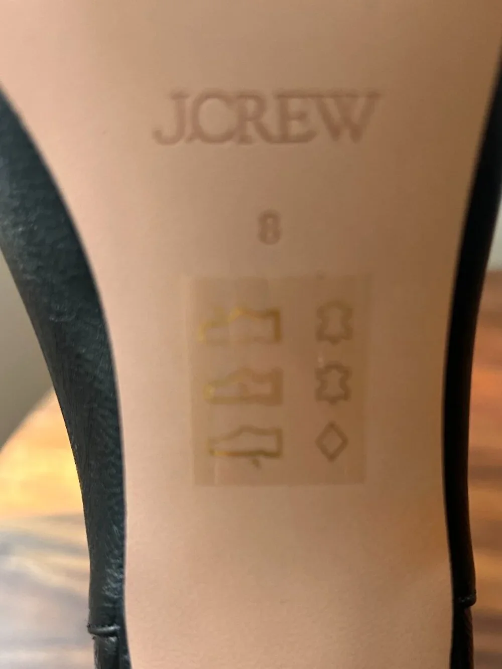 J.Crew Black Leather Pointed Toe Ankle Boots Size 8